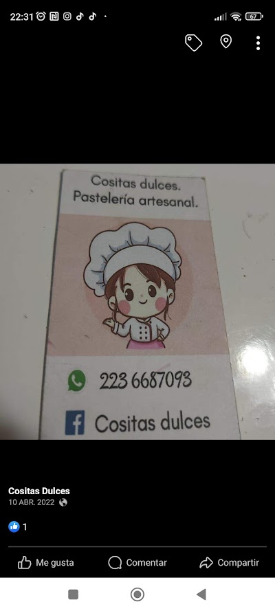 Cositas dulces, pastelería artesanal