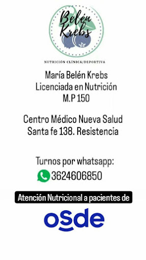 Licenciada en Nutrición Belén Krebs