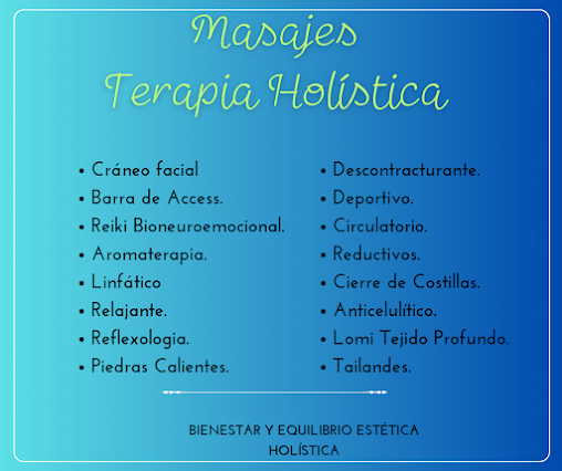 BIENESTAR Y EQUILIBRIO ESTÉTICA HOLÍSTICA