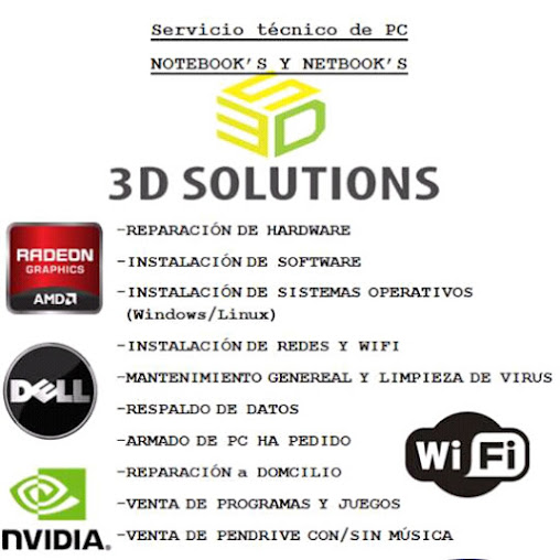 3D Solutions/ Reparación De Computadoras